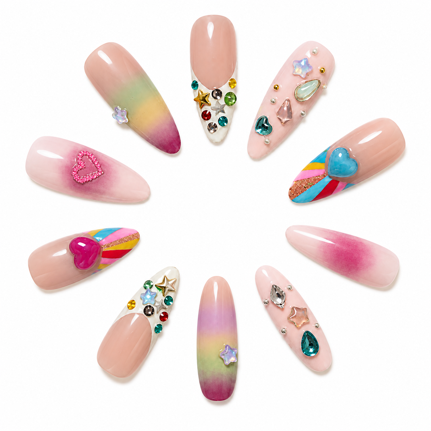 How to Style Y-001-E Handmade Y2K Medium Almond Press-On Nails: At-Home Tips and Care