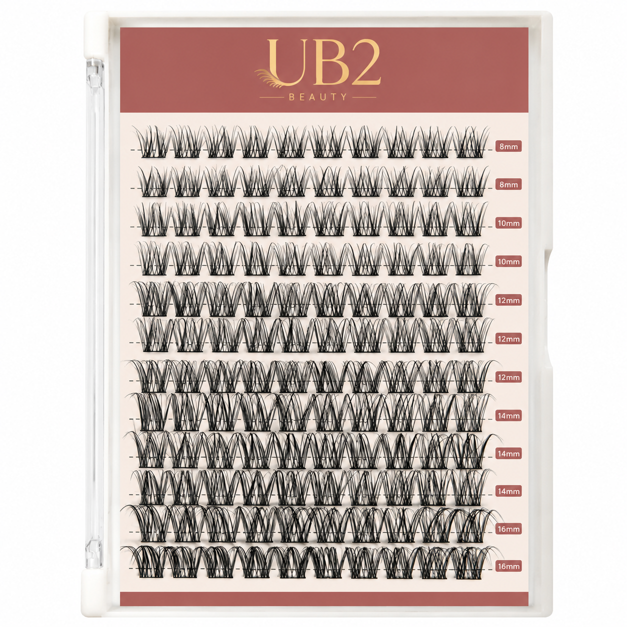 Natural FD2 DIY Cluster Lash Kit - 12 Rows - product image 1